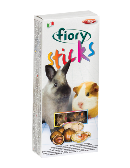 FIORY PALČKE 2/1 ZA KUNCE IN MORSKE PRAŠIČKE  Z OREŠČKI 100 G