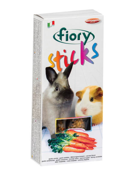 Fiory Sticks for Rabbits & Guinea Pigs with Carrots 100 g