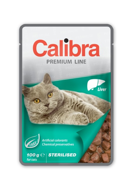 CALIBRA KOŠČKI V OMAKI STERILISED jetra 100G