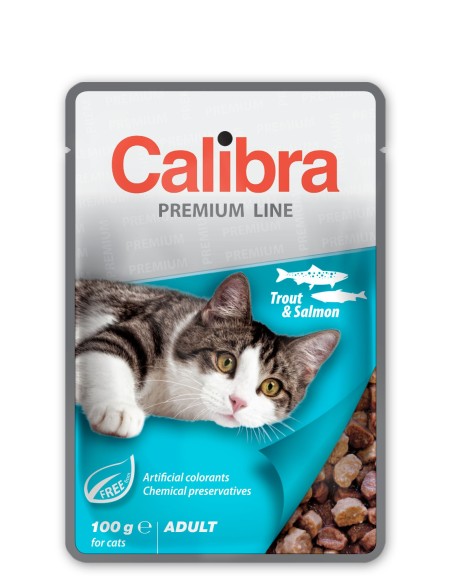 CALIBRA KOŠČKI V OMAKI POSTRV & LOSOS 100G