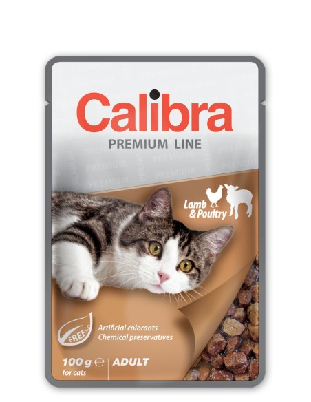 CALIBRA KOŠČKI V OMAKI JAGNJE & PERUTNINA 100G