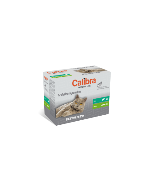 Calibra Cat Premium Sterilised Pouches multipack 12x100g