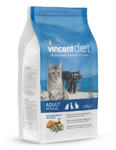 Vincent Diet Cat Adult fish 1,5kg