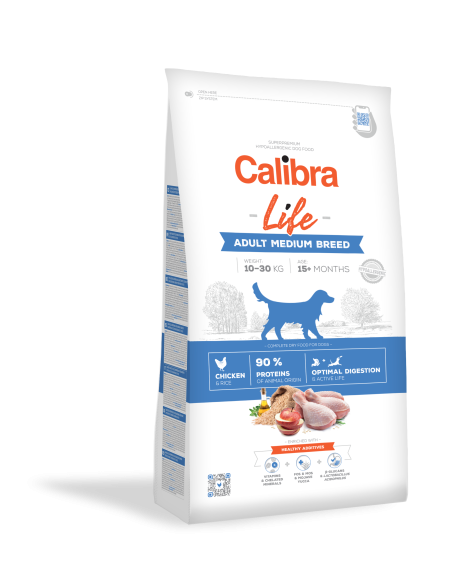 Calibra Dog Life Adult Medium Breed Chicken 12 kg