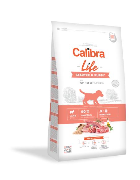 Calibra Dog Life Starter & Puppy Lamb 12 kg