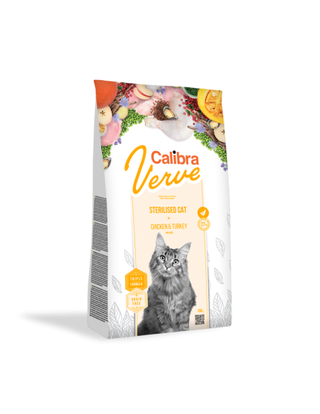 Calibra Verve Sterilised Piščanec & Puran 3,5 kg