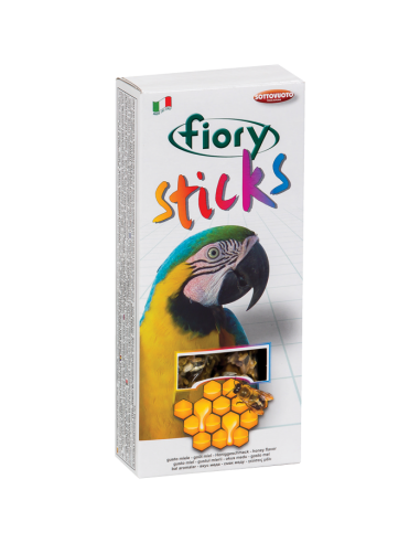Fiory Sticks 2/1 for Large Parrots with Honey 120 g