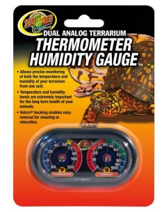 Zoo Med Dual Analog Thermometer/Humidity Gauge