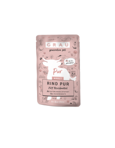 Grau Pur Adult wet food for cats, Beef 125 g