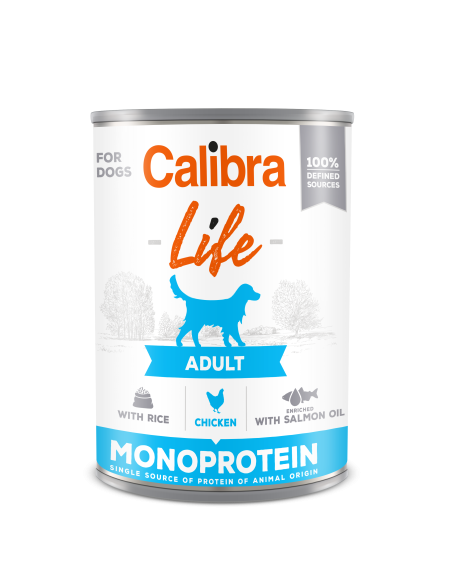Mokra hrana Calibra Life Adult Piščanec in riž 400g
