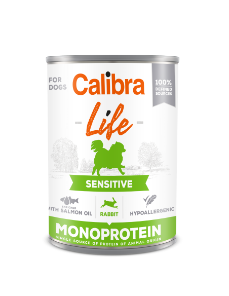 Calibra Life Sensitive wet food Rabbit 400g