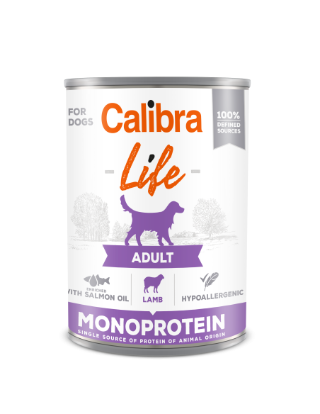 Calibra Life Adult wet food Lamb & Rice 400g