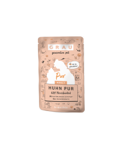 Grau Pur Adult Cat pouch, Chicken 125 g