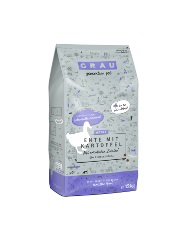 Grau Generation Pet dry food for dogs, Duck and potatoes 12kg