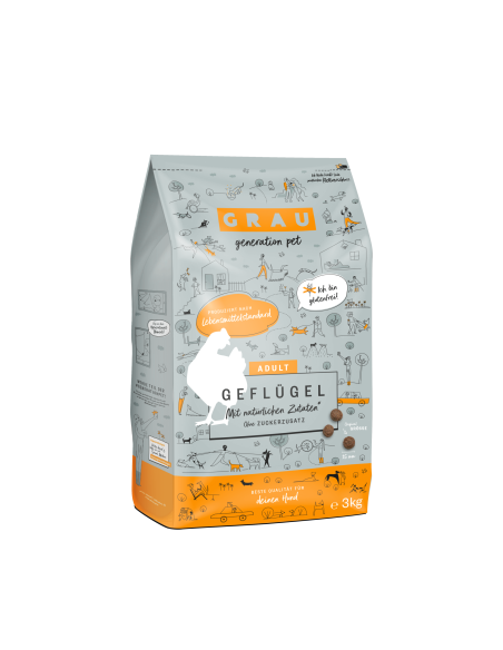 Grau Generation Pet dry food for dogs, Poultry and rice 3kg