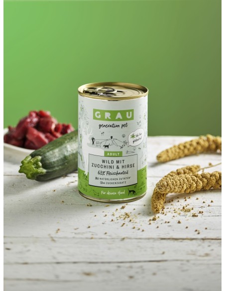 Grau GP Venison & Zucchini & Millet, can for dogs 400 g