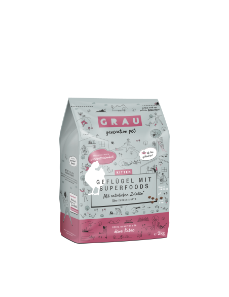 Grau Generation Pet Kitten, Perutnina in superhrana 2kg
