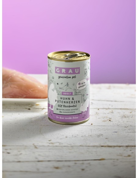 Grau Generation Pet Adult, Chicken and hearts 200g