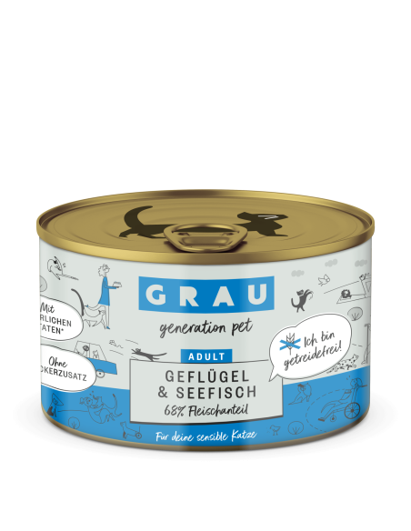 Grau Generation Pet Adult, Poultry and Sea Fish 200g