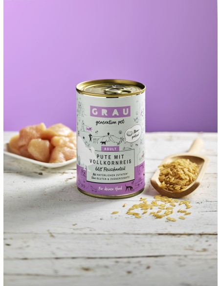 Grau Generation Pet Adult, Turkey with whole rice 400g