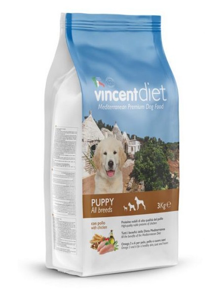 Vincent Diet Puppy, piščanec, 3 kg