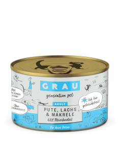Grau Cat can Turkey & Salmon & Mackerel 200 g