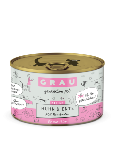 Grau Cat Kitten can Duck & Chicken 200 g