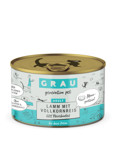 Grau Cat can Lamb&Wholegrain Rice 200 g