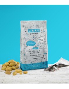 Grau Generation Pet dry food for dogs, Trout and potatoes 3kg