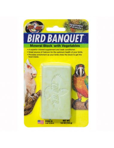 Zoo Med Bird Banquet® kalcijev kamen z zelenjavo 142g
