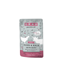 Grau pouch for cats, Chicken&Veal -125g