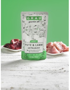 Grau pouch for cats, Turkey&Lamb -125g 2
