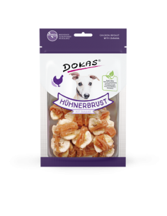 Dokas Dog Snack Dried Chicken Breast with Banana 70g