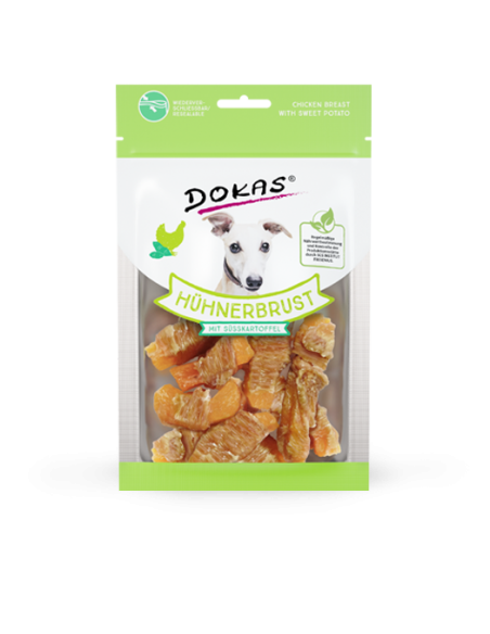 Dokas Dog Snack Dried Chicken Breast with Sweet Potato 70g