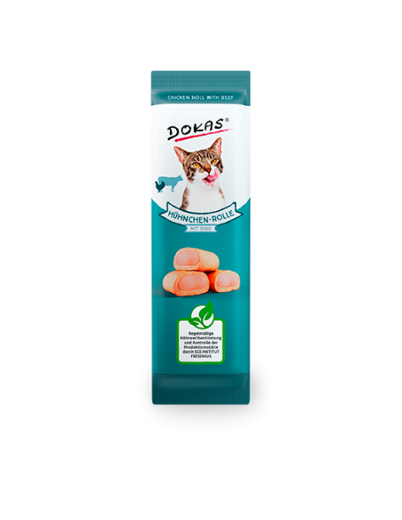 Dokas Cat Snack Chicken roll with beef 10g