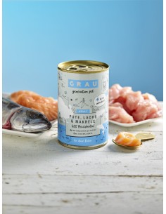 Grau Cat can Turkey & Salmon & Mackerel 400 g