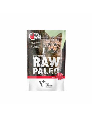 Raw Paleo Sterilized mokra hrana za mačke, govedina 100g