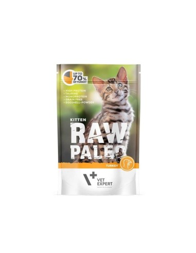 Raw Paleo Kitten mokra hrana za mačke, Puran 100g