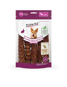 Dokas Dog Snack Rabbit Backs, 120g