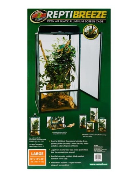 Zoo Med ReptiBreeze® Screen Cage 46x46x91cm
