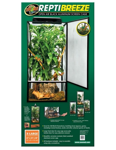 Zoo Med ReptiBreeze® mrežasti terarij 61x61x122cm