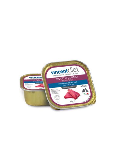 Vincent Diet Adult hrana za mačke, tuna brez žit 90 g