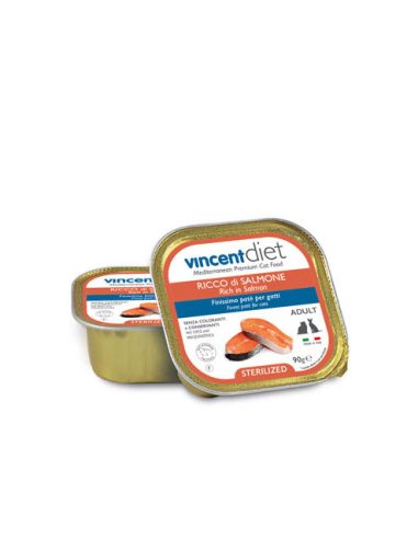Vincent Diet Sterilized hrana za mačke, losos 90 g