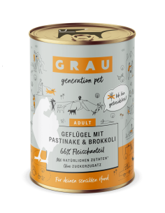 Grau GP Poultry & Parsnip & Broccoli, can for dogs 400 g