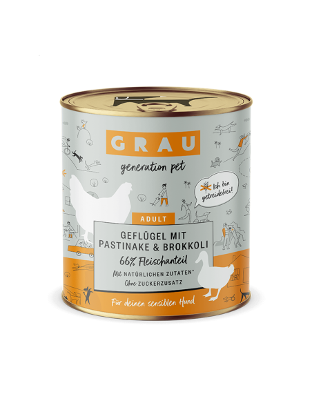 Grau GP Perutnina & Pastinak & Brokoli, konzerva za pse 800 g