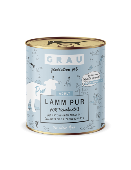 Grau Generation Pet dog can, Lamb 800 g