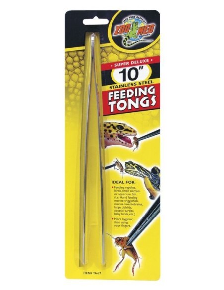 Zoo Med Stainless Steel Feeding Tongs 25 cm