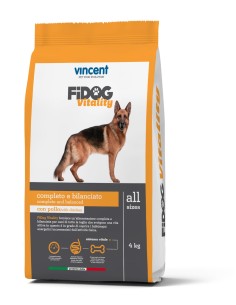 Vincent Fidog Vitality for active adult dogs 4kg