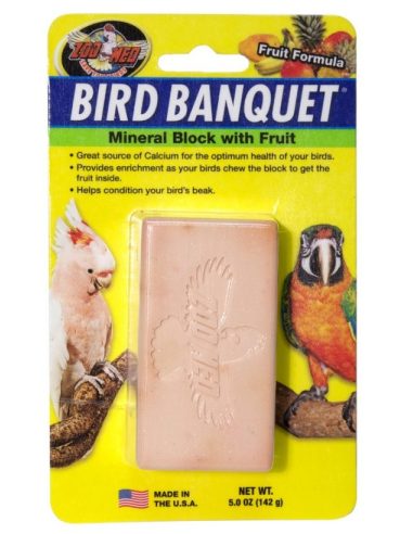 Zoo Med Bird Banquet® kalcijev kamen s sadjem 142g