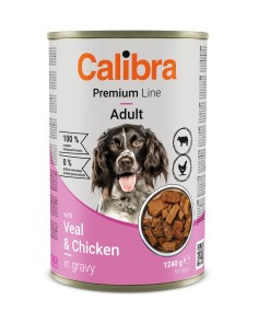 Calibra Dog Premium Veal & Chicken in gravy 1240g